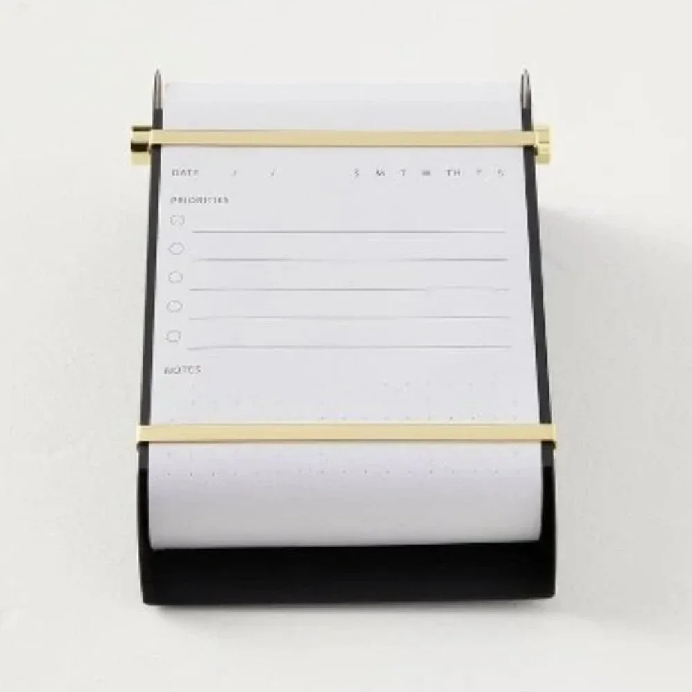Metal Note Paper Roll Dispenser Black/Brass - Hearth‎ & Hand Magnolia, Target